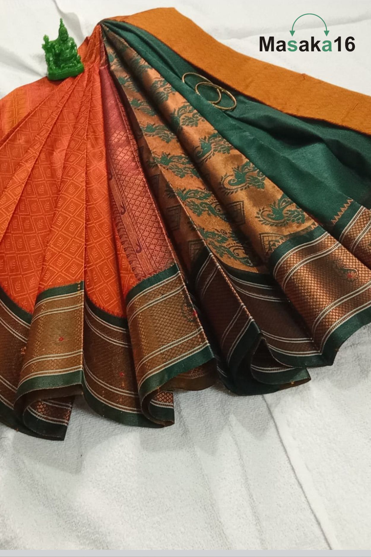 Traditional Orange Saree